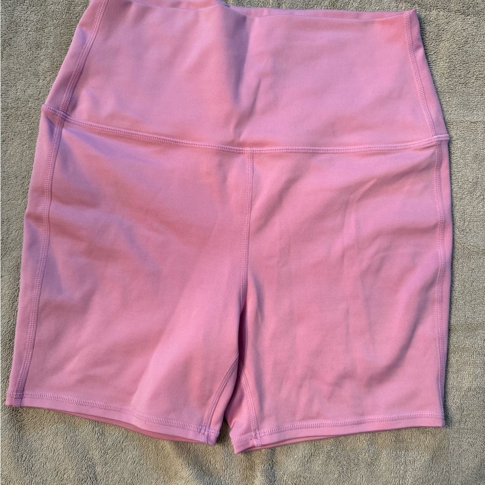 Frankie's Bikinis High Waist Pink Shorts